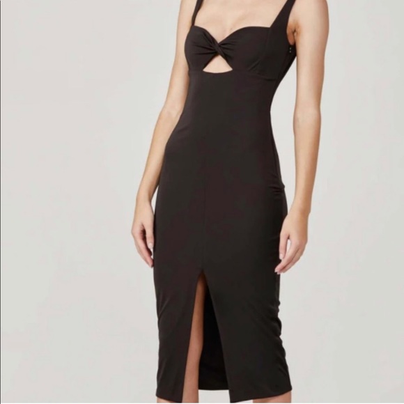 significant other Dresses & Skirts - Black padded bra midi dress